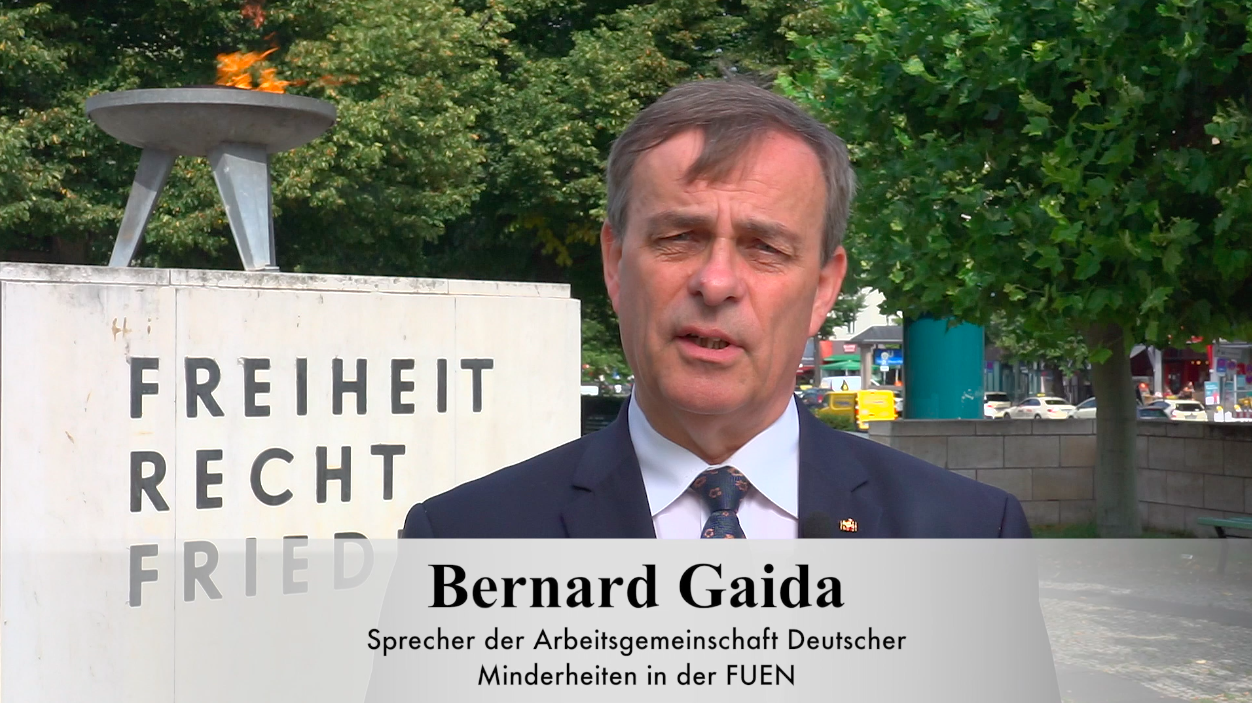 AGDM-Sprecher Bernard Gaida - Ansprache zum Tag der Heimat und zum Jubiläum der Charta der deutschen Heimatvertriebenen